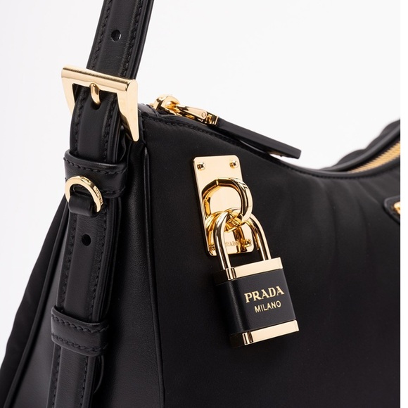 PRADA Aimee large logo re-nylon shoulder bag - Picture 4 of 6